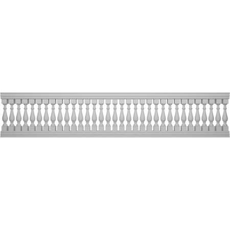Ekena Millwork Traditional Balustrade Railing Kit Style N (5 7/8" On-Center Spacing to Pass 4" Sphere Code) BALK41X192TRN